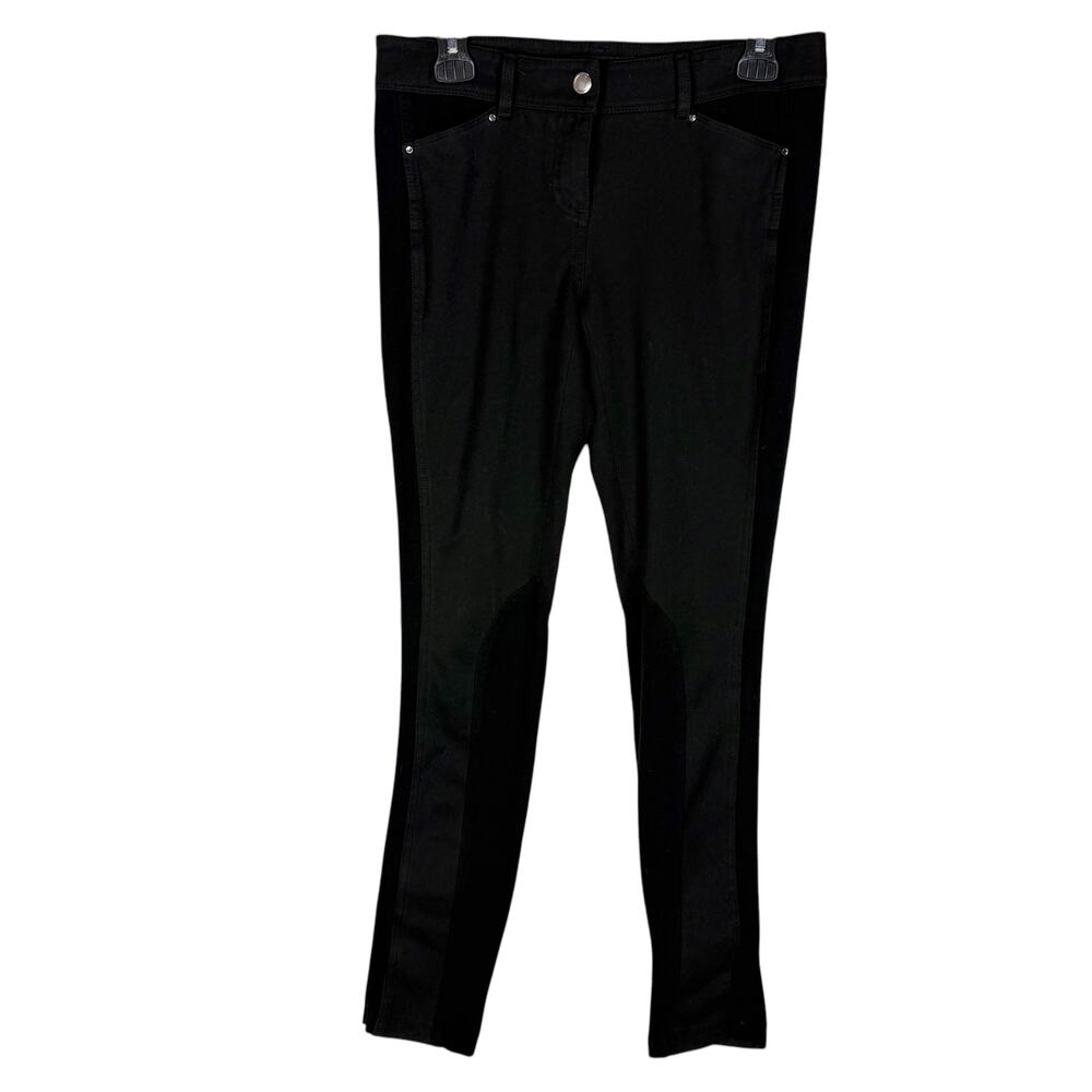 White House Black Market‎ Blanc Jeans Women's 0R  Black Denim Stretch Slim Leg
